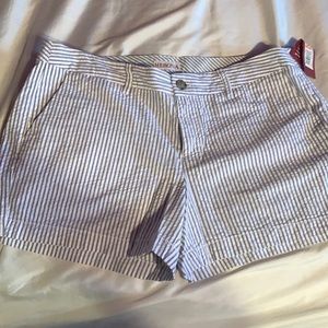 BNWT Blue and white pinstripe shorts